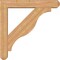 Ekena Millwork Funston Craftsman Smooth Bracket w/ Offset Brace, Western Red Cedar, 7 1/2"W x 44"D x 44"H BKT0806X44X44FST04SWR - alternate 3